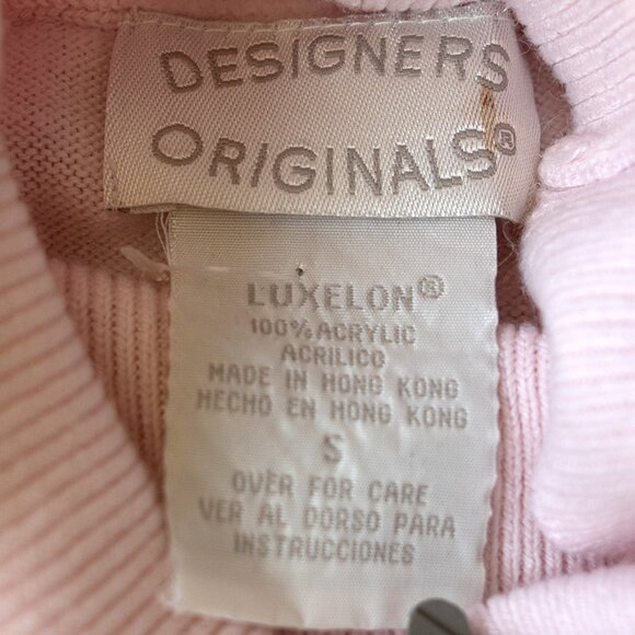 Y2k Rhinestone Embellished Pink Turtleneck Tank | BarbieCore | Romantic - Picture 4 of 6